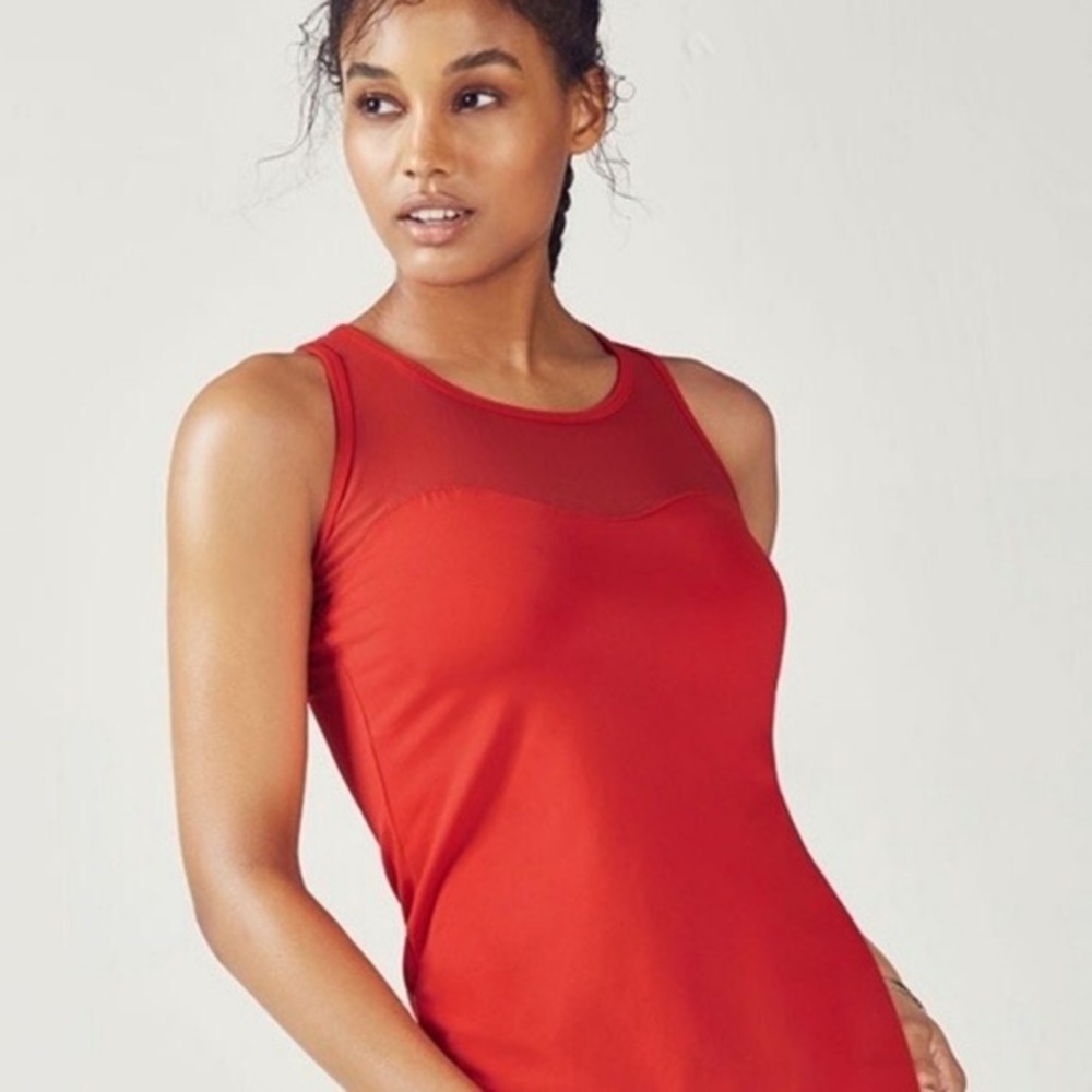 Fabletics tank cherry red